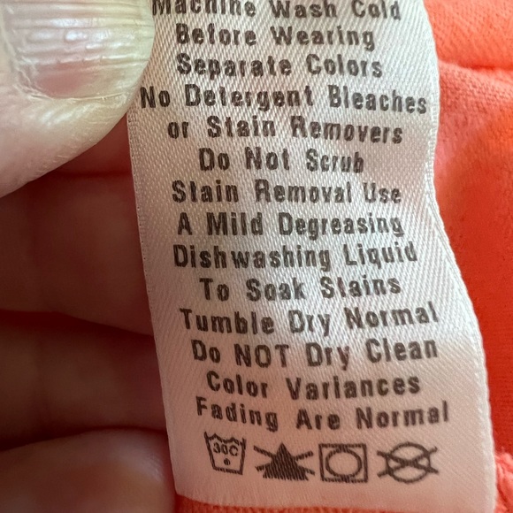 Fresh Produce Salmon Pink Ruffle Edge Cotton Dress, Small - Picture 6 of 7